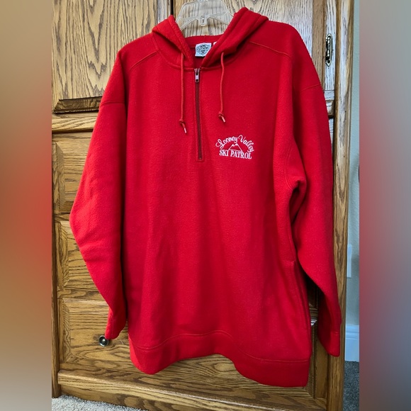 ACME Looney Tunes Quarter-zip Fleece Ski Hoodie, Unisex L, Red - Picture 2 of 12